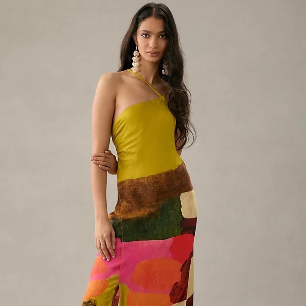 NWT Anthropologie Bl-nk Brushstroke Dress Size XXS